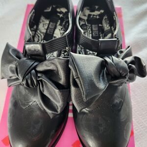 Iron FistChic Black Bow Flats for Women